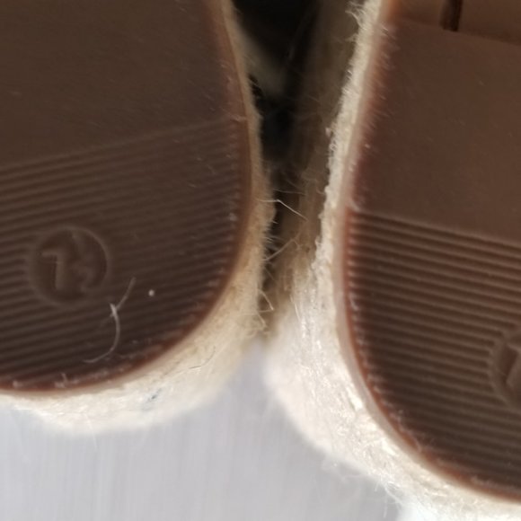 Marc Fisher Alida Braided Espadrille Wedge Sandals Tan Suede, Womens Size 7.5 M - Picture 12 of 13